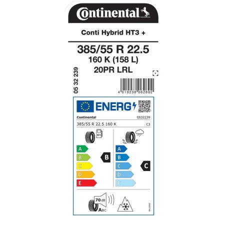 CONTINENTAL Conti Hybrid HT3 + 385/55R22.5 160K CHT3+